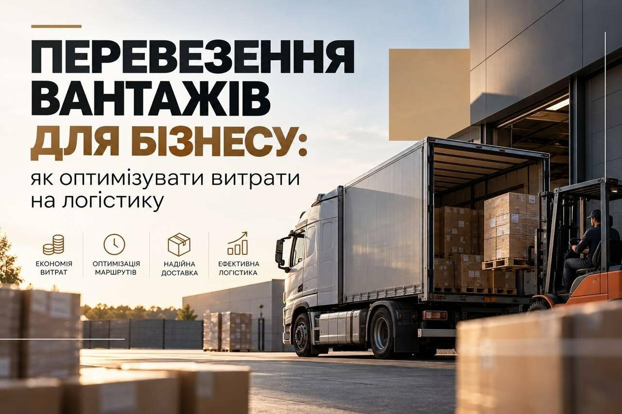 Перевезення вантажів для бізнесу: як оптимізувати витрати на логістику Перевезення вантажів для бізнесу: як оптимізувати витрати на логістику